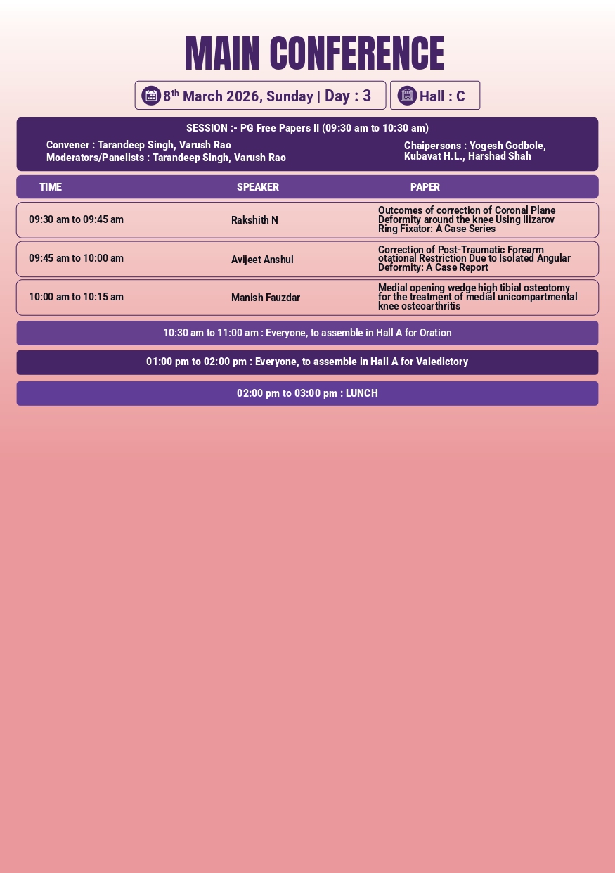 ASAMICON 2026 Scientific Programme